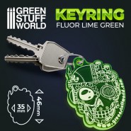 GSW skull Keyring - Fluor Green