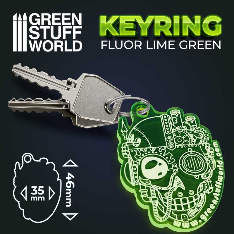 GSW 骷髏鑰匙扣 - 綠色 - 手工配件