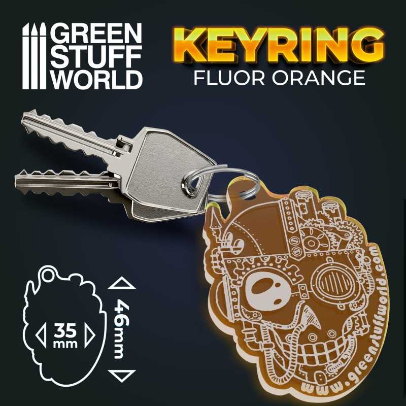 GSW 骷髅钥匙扣 - 橙色 - 手工配件