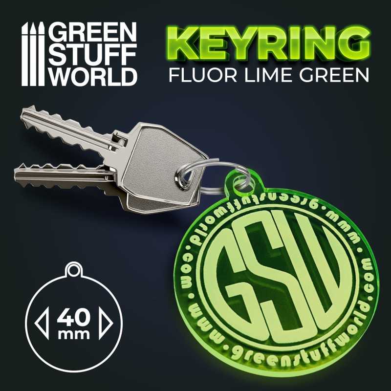 GSW logo 圆形钥匙扣 - 绿色 - 手工配件