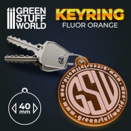 Round GSW logo Keyring - Orange