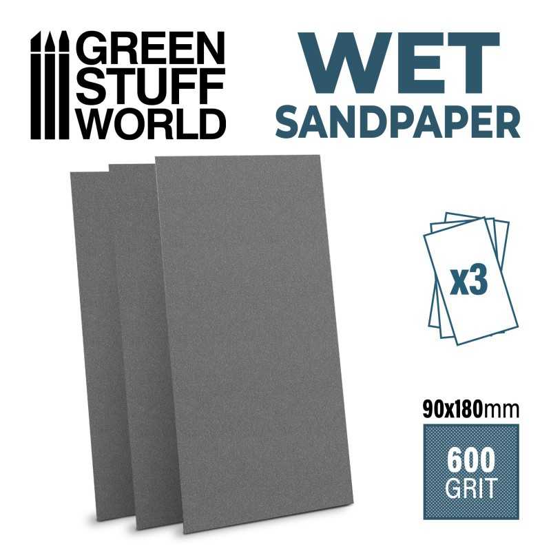 Wet Waterproof SandPaper 180x90mm - 600 grit | Sandpaper