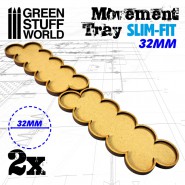 MDF Movement Trays 32mm x 10 - SLIM-FIT | Hobby Accessories