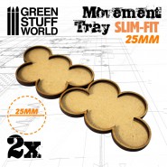 MDF Movement Trays 25mm x 5 - SLIM-FIT | Age of Sigmar Bases