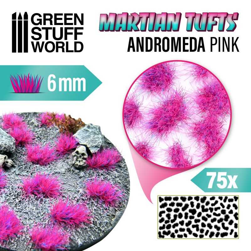 Martian Fluor Tufts - ANDROMEDA PINK | 6mm Martian fluorescent