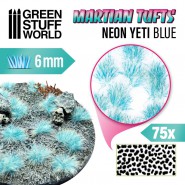 Martian Fluor Tufts - NEON YETI BLUE | 6mm Martian fluorescent