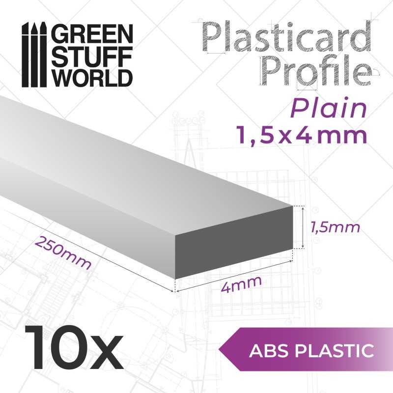 Plasticard扁平板材 4mm - 扁平