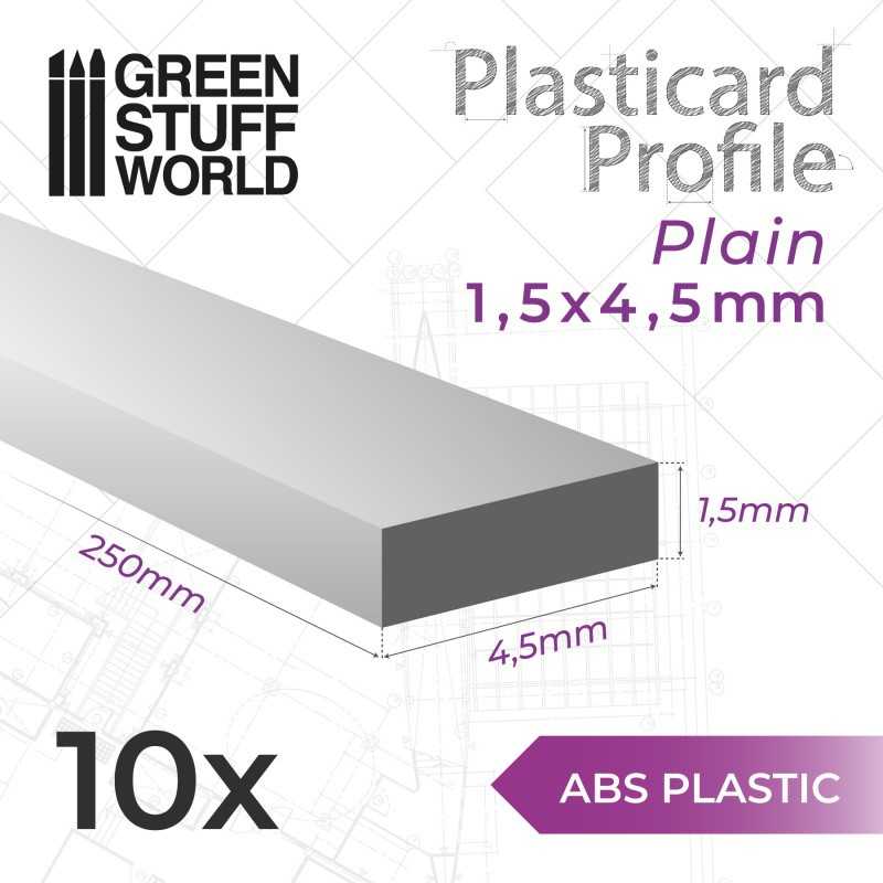 Plasticard扁平板材 4.5mm - 扁平