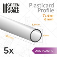 Plasticard圓形管材 6mm - 圓形