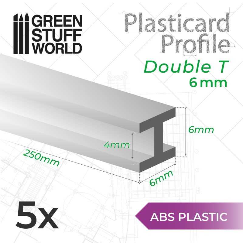 Plasticard H形型材 6mm (梁狀) - 其它型材