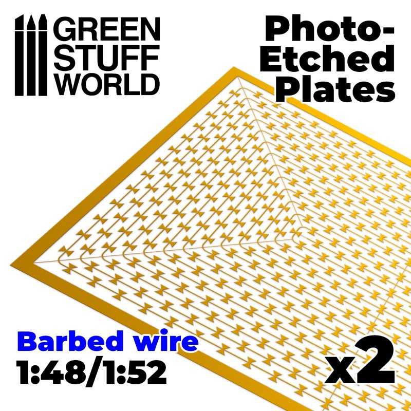 Photo-etched Plates - Barbed Wire | Barbed wire