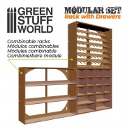 MDF Vertical rack with Drawers | MDF Wood Displays