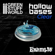 Transparent Hollow Plastic Bases - ROUND 25mm | Hobby Accessories