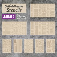 Self-adhesive stencils - Harlequin L - 11x7mm | Adhesive stencils