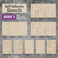 Self-adhesive stencils - Hex Camo | Adhesive stencils