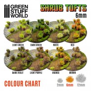 Shrubs TUFTS - 6mm self-adhesive - DARK GREEN | Blossom Tufts