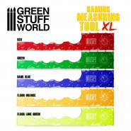 Gaming Measuring Tool - Fluor Lime Green 12 inches | Markers and gaming rulers