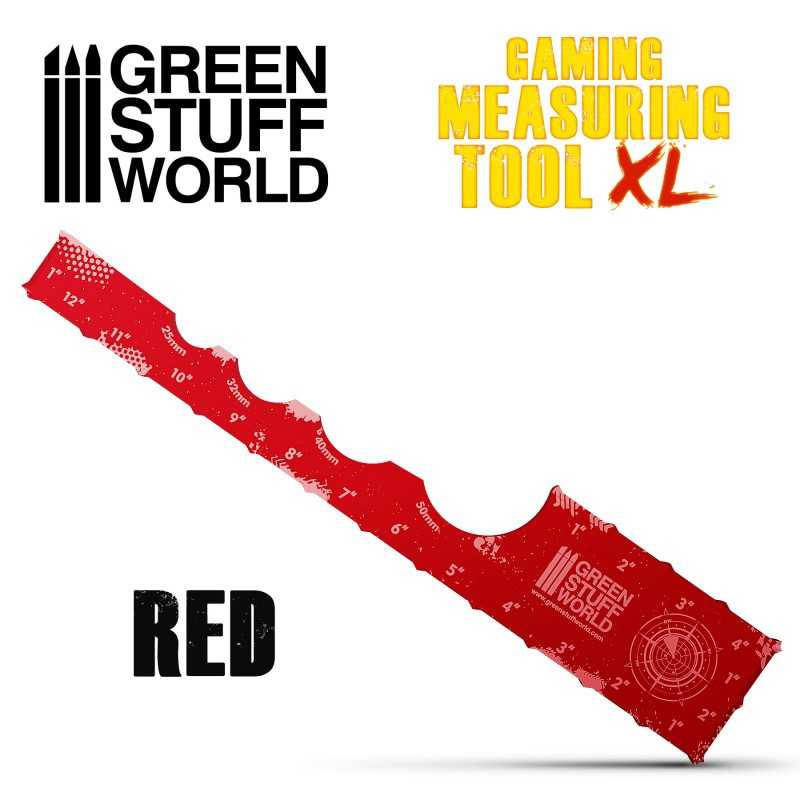 Gaming Measuring Tool - Red 12 inches