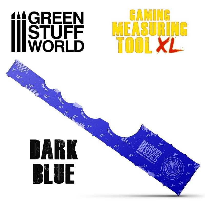 Gaming Measuring Tool - Blue 12 inches | Markers and gaming rulers