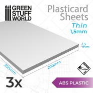 ABS Plasticard A4 - 1'5 mm...