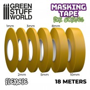 Flexible Masking Tape - 1mm | Masking tape for curves