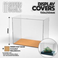 Acrylic Display Covers 150x250mm (22cm high) | Miniature Display Cases