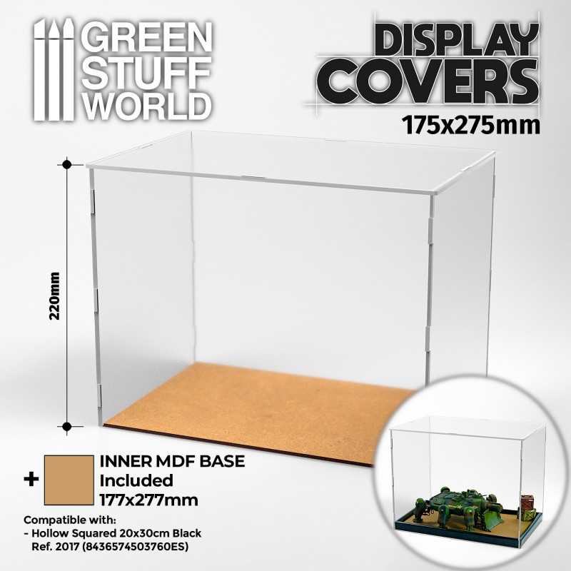 Acrylic Display Covers 175x275mm (22cm high) | Miniature Display Cases