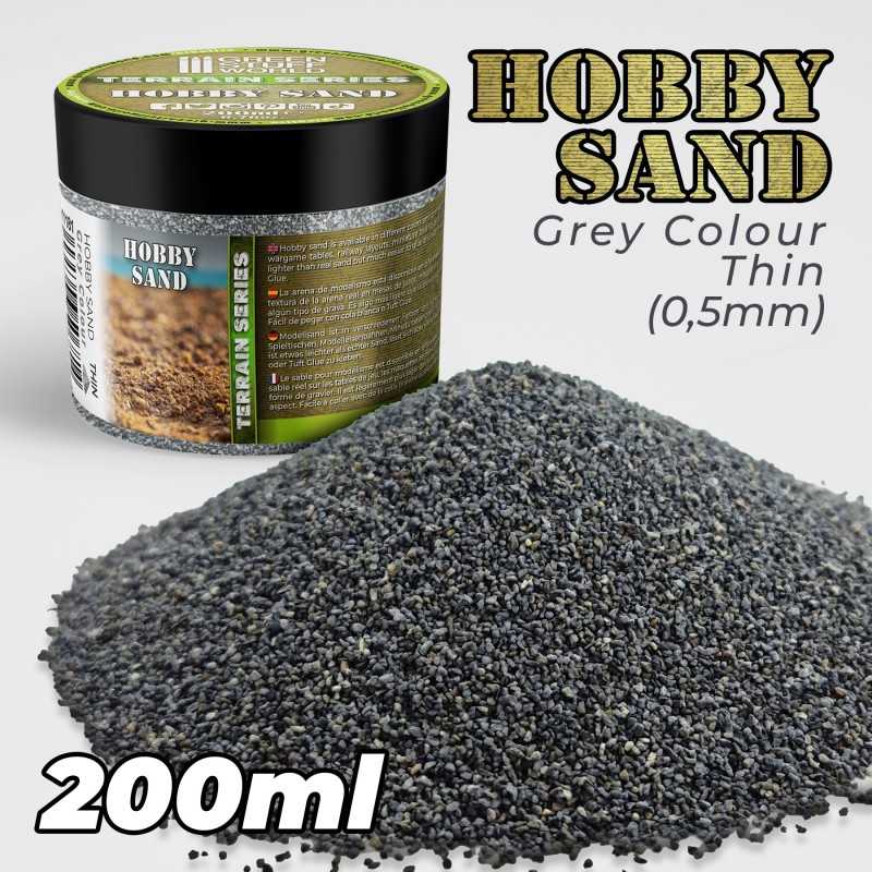 模型细砂 - 深灰色 200ml - 沙子