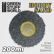 模型细砂 - 深灰色 200ml - 沙子