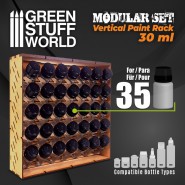 Modular Paint Rack - VERTICAL 30ml | MDF Wood Displays