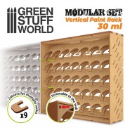 Modular Paint Rack - VERTICAL 30ml | MDF Wood Displays