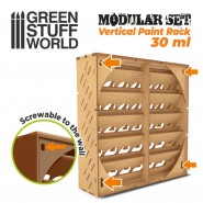 Modular Paint Rack - VERTICAL 30ml | MDF Wood Displays