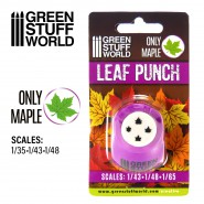 Miniature Leaf Punch MEDIUM PURPLE | Small 1/43-1/48-1/65