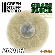 Static Grass Flock 4-6mm - HAYFIELD GRASS - 200 ml