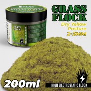 静电草粉 2-3mm - DRY YELLOW PASTURE- 200 ml - 2-3 mm 草粉