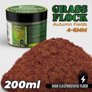 Static Grass Flock 4-6mm - AUTUMN FIELDS - 200 ml | Grass 4-6 mm