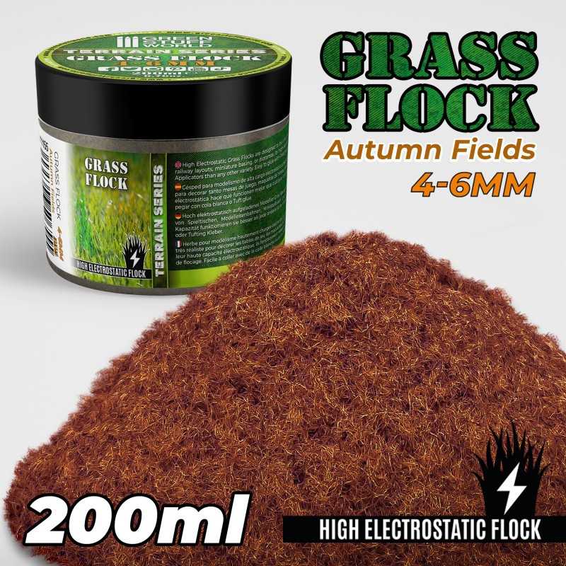 Static Grass Flock 4-6mm - AUTUMN FIELDS - 200 ml | Grass 4-6 mm