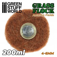 Static Grass Flock 4-6mm - AUTUMN FIELDS - 200 ml | Grass 4-6 mm