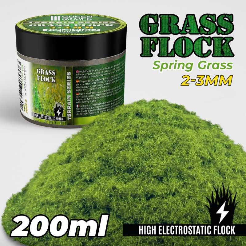 Static Grass Flock 2-3mm - SPRING GRASS - 200 ml | Grass 2-3 mm
