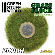 Static Grass Flock 2-3mm - SPRING GRASS - 200 ml | Grass 2-3 mm