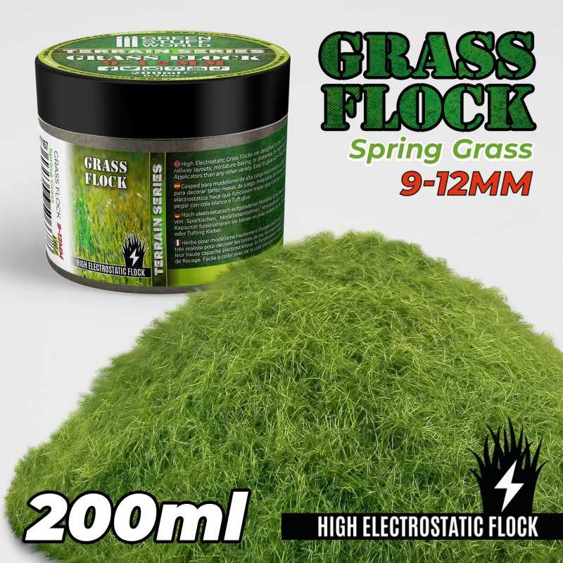 Static Grass Flock 9-12mm - SPRING GRASS - 200 ml | Grass 9-12 mm