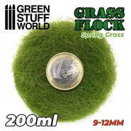 Static Grass Flock 9-12mm - SPRING GRASS - 200 ml | Grass 9-12 mm