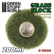 Static Grass Flock 9-12mm - COUNTRYSIDE SCRUB - 200 ml | Grass 9-12 mm