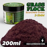 Static Grass Flock 2-3mm - SCORCHED BROWN - 200 ml | Grass 2-3 mm