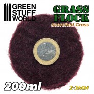 Static Grass Flock 2-3mm - SCORCHED BROWN - 200 ml | Grass 2-3 mm