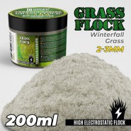 Static Grass Flock 2-3mm - WINTERFALL GRASS - 200 ml | Grass 2-3 mm