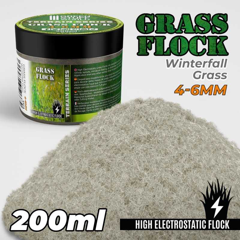 Static Grass Flock 4-6mm - WINTERFALL GRASS - 200 ml | Grass 4-6 mm