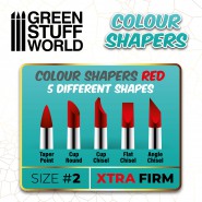 Colour Shapers Brushes SIZE 2 - EXTRA FIRM | Silicone Tools