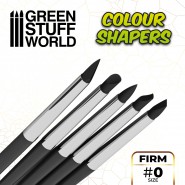 硅胶画笔 - 尺寸0 - 黑色硬笔尖 - 硅胶工具