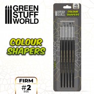 Colour Shapers Brushes SIZE 2 - BLACK FIRM | Silicone Tools